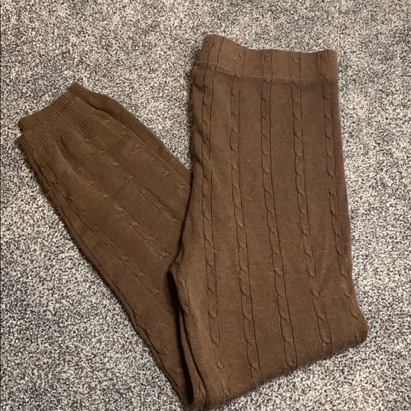 Pants - Brown Sweater Leggings